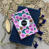 Firoji Handloom Cotton Saree With Flower Print Blouse